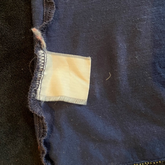 Vintage Versace muscle tank, navy with gold trim, size small - Picture 9 of 10